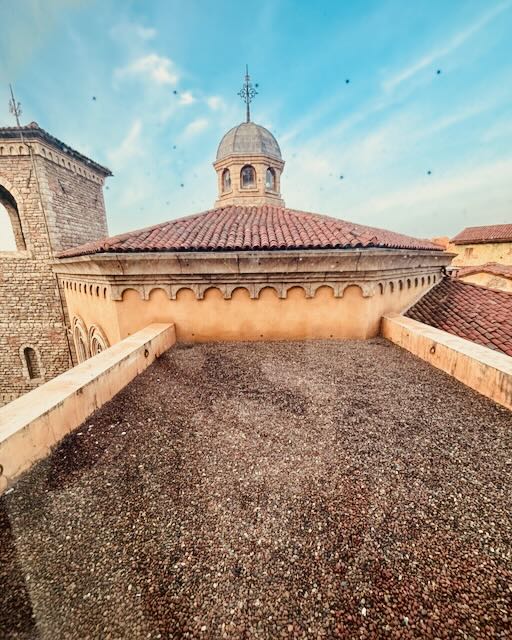 ミラコスタのパーシャルビュー(砂利ビュー)から見える外の景色。